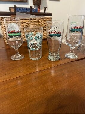 Great Lakes Christmas Ale Glassware Set - Clear Pint & Tulip Glasses